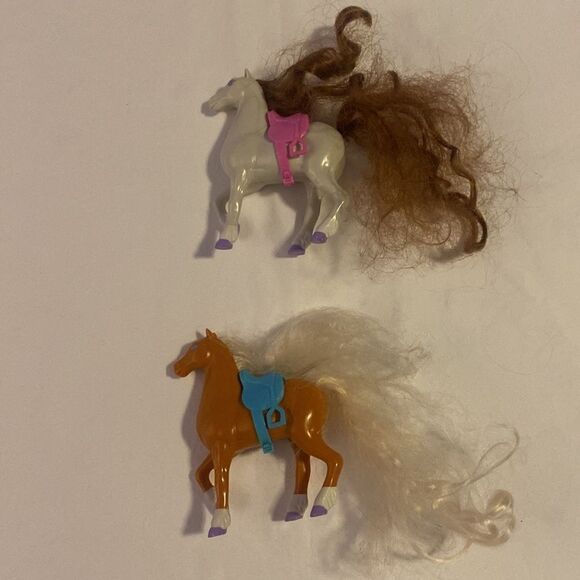 Mattel Vintage 2002 Polly Pocket Ride n Style Horse Stable Set of 8 Pieces VGUC - Picture 7 of 7